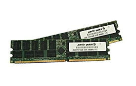 【中古】【輸入品・未使用】parts-quick 4GBキット（2×2GB）PC2100登録266MHz184ピンDDR SDRAM DIMM ECC HP COMPAQ部品番号300682-B21HP COMPAQProLiant bl40pサーバブラン