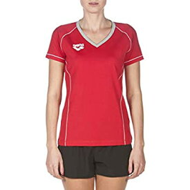 【中古】【輸入品・未使用】Arena 1D336 Women's Team Line Short Sleeve Tee, Red - XS