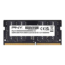 【中古】【輸入品・未使用】PNY Performance 16GB DDR4 DRAM 3200MHz (PC4-25600) CL22 1.2V デュアルランク ノートブック/ノートパソコン (SODIMM) コンピューターメモリキ