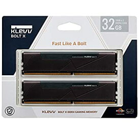 【中古】【輸入品・未使用】KLEVV デスクトップPC用ゲーミング メモリ PC4-25600 DDR4 3200 16GB x 2枚 288pin BOLTX シリーズ SK hynix製 メモリチップ採用 KD4AGU880-32A1