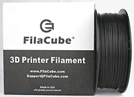 【中古】【輸入品・未使用】PLA+ ブラック 1.75mm 3Dプリンターフィラメント - 1kg FilaCube HT-PLA+ 高温プロフェッショナルPLAプラス - タフで強靭で高温に耐えます - 熱