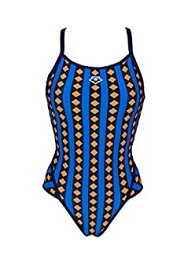 【中古】【輸入品・未使用】Arena Women's Mark Spitz Exclusive Super Fly Back One Piece Swimsuit, Allover Print - Navy/Multi Navy, 28