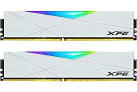 【中古】【輸入品・未使用】XPG DDR4 D50 RGB 16GB (2x8GB) 3200MHz PC4-25600 U-DIMM 288ピン デスクトップメモリ CL16キット ホワイト (AX4U32008G16A-DW50)