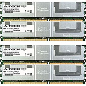 【中古】【輸入品・未使用】8GB キット (4 x 2GB) Sun Fire シリーズ X2250 X4150 サーバー X4250 X4450用 DIMM DDR2 ECC フルバッファ PC2-5300 667MHz RAMメモリ.A-Techブ