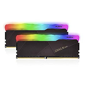 【中古】【輸入品・未使用】KLEVV デスクトップPC用ゲーミングメモリ PC4-25600 DDR4 3200 8GB x 2枚 CRASXシリーズ RGB 288pin SK hynix製 メモリチップ採用 KD48GU880-32A