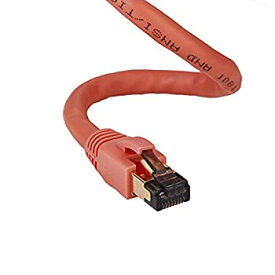 【中古】【輸入品・未使用】Cables Direct Online Cat8 オレンジ 25フィート SFTP イーサネット パッチケーブル 26AWG 銅線 フルーク認定ワイヤー