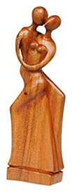 【中古】【輸入品・未使用】Novica LargeブラウンRomantic木製彫刻、15.75インチトール、' Ballroom Dance '