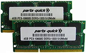 【中古】【輸入品・未使用】parts-quick 8ギガバイトリンゴのための2×4ギガバイトのメモリは、2.3 GHZの13" 2011年初頭ラムI5プロコアのMACBOOK 8 GB