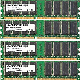 【中古】【輸入品・未使用】4GB キット (4 x 1GB) Asus A8 シリーズ A8AE-LE (Amberine)用 DIMM DDR ノンECC PC3200 400MHz RAMメモリ純正A-Techブランド。