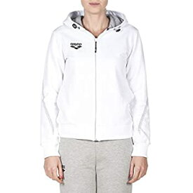 【中古】【輸入品・未使用】Arena Swim 1D337 Women's Team Line Hooded Jacket, White - XS