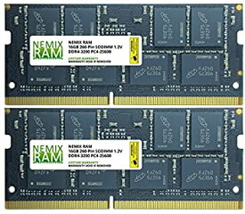 【中古】【輸入品・未使用】NEMIX RAM 32GB Kit 2x16GB DDR4-3200 PC4-25600 SO-DIMM ノートPC用メモリ