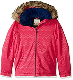 【中古】【輸入品・未使用】Roxy Snow Big American Pie Solid Girl Jacket, Beetroot Pink AZTECSPIRITEMBOS, 14/XL