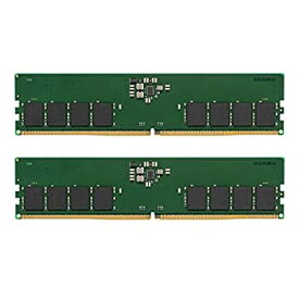 【中古】【輸入品・未使用】キングストンテクノロジー Kingston デスクトップPC用メモリ DDR5 4800MT/秒 8GB×2枚 CL40 1.1V KVR48U40BS6K2-16 製品寿命期間保証
