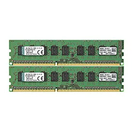 【中古】【輸入品・未使用】キングストン Kingston サーバー用 メモリ DDR3 1333(PC3-10600) 8GB×2枚 ECC Unbuffered DIMM KVR1333D3E9SK2/16G