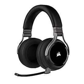 【中古】【輸入品・未使用】Corsair Virtuoso RGB Wireless Gaming Headset - High-Fidelity 7.1 Surround Sound w/Broadcast Quality Microphone - Memory Foam Earcups - 20 Hour Battery Life - Works with PC, PS4 – Carbon, Premium,Black