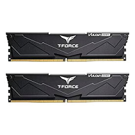 【中古】【輸入品・未使用】TEAMGROUP T-Force バルカン DDR5 32GB キット (2x16GB) 5600MHz (PC5-44800) CL32 デスクトップメモリーモジュール RAM (ブラック) Z690- FLBD5