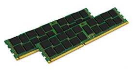 【中古】【輸入品・未使用】Kingston 8GB 1066MHz DDR3 ECC Reg w/Par CL7 DIMM (Kit of 2) Quad Rank, x8 w/Therm Sensor KVR1066D3Q8R7SK2/8G
