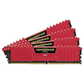 【中古】【輸入品・未使用】CORSAIR DDR4 デスクトップPC用 メモリモジュール VENGEANCE LPX Series 4GB×4枚キット CMK16GX4M4A2666C16R