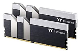 【中古】【輸入品・未使用】Thermaltake TOUGHRAM ブラック DDR4 4400MHz C19 16GB (8GB x 2) メモリ Intel XMP 2.0 リアルタイムパフォーマンスモニタリングソフトウェア R