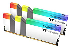 【中古】【輸入品・未使用】Thermaltake TOUGHRAM RGB ホワイト DDR4 4600MHz 16GB (8GB x 2) 1680万色 RGB Alexa/Razer Chroma/5V マザーボード 同期ケーブル RGBメモリ R0