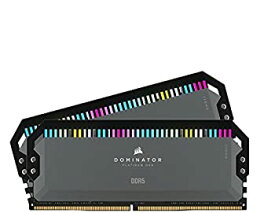 【中古】【輸入品・未使用】CORSAIR DDR5-5200MHz デスクトップPC用メモリ DOMINATOR PLATINUM RGB 32GB(16GBx2) CMT32GX5M2B5200Z40 MM8189