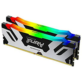 【中古】【輸入品・未使用】キングストンテクノロジー Kingston FURY デスクトップPC用メモリ DDR5 6000MT/秒 16GB×2枚 Kingston FURY Renegade レネゲード RGB CL32 KF560