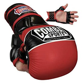 【中古】【輸入品・未使用】(Regular, Red) - Combat Sports Max Strike MMA Training Gloves