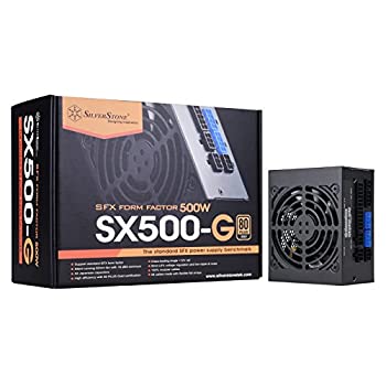 SilverStoneテクノロジSST-SX500-G 500W SFX完全モジュラー80プラスゴールドPSU、改善された92mmファンおよび日本製コンデンサSX500-G