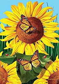 【中古】【輸入品・未使用】Briarwood Lane Sunflower Field Summer Garden Flag Butterflies Floral 12.5" x 18" [並行輸入品]