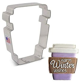 【中古】【輸入品・未使用】Ann Clark Cookie Cutters Latte Coffee Cup Cookie Cutter by Flour Box Bakery, 3.75" [並行輸入品]