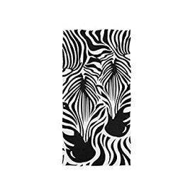 【中古】【輸入品・未使用】SUABO Zebra Hand Towel, Leopard Hand Towel Bath Decor Face Towel for Bathroom 30 inchx15 inch [並行輸入品]