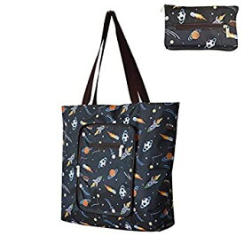 【中古】【輸入品・未使用】Reusable Shopping Bags Large Foldable Heavy Duty Grocery Bags With Zipper Attached Pouch Sturdy Daily Tote Bags Machine Washable Waterp