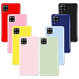 【中古】【輸入品・未使用】(8 Pack) for Samsung Galaxy A42 5G Case, Soft Silicone Gel Bumper Shell Shockproof Phone Case Cover for Samsung A42 5G, Red, Light Pink