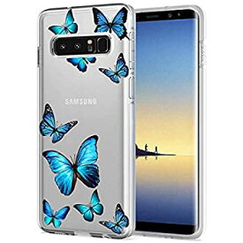 【中古】【輸入品・未使用】Tothedu Phone Case for Galaxy Note 8, Samsung Note 8 Case for Girls Women, Clear Slim Shockproof Pattern Soft Flexible TPU Back Phone P