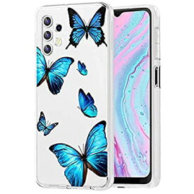 【中古】【輸入品・未使用】Bohefo Clear Case Compatible with Galaxy A32 5G,Samsung A32 5G (2021) Case for Girls Women, Cute Soft TPU Shockproof Protective Phone C