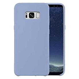 【中古】【輸入品・未使用】Liquid Silicone Phone Case for Samsung Galaxy S8+ Plus 6.2 inch G955 G955U Shockproof/Gel Rubber/Cover Case Drop Protection Light Blue