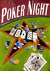 【中古】【輸入品・未使用】Toland Home Garden Poker Night 12.5 x 18 Inch Decorative Fun Card Game Texas Hold Em Chips Garden Flag [並行輸入品]