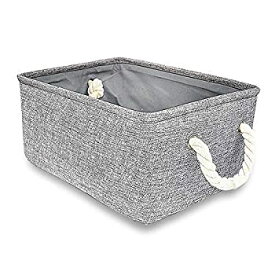 【中古】【輸入品・未使用】Silanto Grey Storage Baskets Bins,Nursery Organizer Baskets for Toy Storage, Clothes Storage, Book Storage(Grey,14 x 10.4 x 5.5 inch)