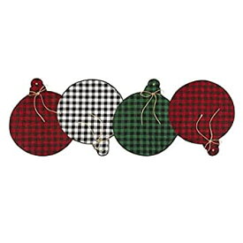 【中古】【輸入品・未使用】Elrene Home Fashions Farmhouse Living Holiday Rustic Ornaments Burlap Centerpiece Runner, 14 inch x 40 inch (Table, Multi 商品カテゴリ