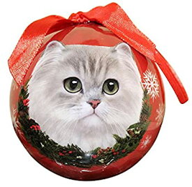 【中古】【輸入品・未使用】Persian Cat Christmas Ornament Shatter Proof Ball Easy To Personalize A Perfect Gift For Persian Cat Lovers [並行輸入品]