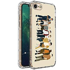 【中古】【輸入品・未使用】iPhone SE 2020 Case,iPhone 8 Case,Clear with A Group of Baseball Boys Pattern Design Plastic iPhone 7 Case TPU Bumper Protective Case C