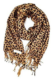 【中古】【輸入品・未使用】Animal Print Fringed Shoulder Pashmina Feel Wrap Scarf - Leopard Patterns 商品カテゴリー: スカーフ ショール [並行輸入品]