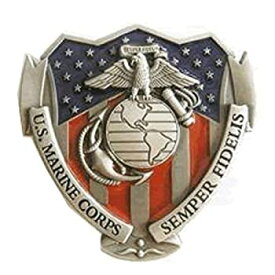 【中古】【輸入品・未使用】US Marine Corps Semper Fi Belt Buckle [並行輸入品]
