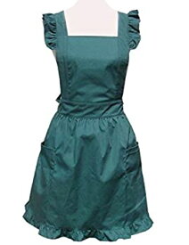 【中古】【輸入品・未使用】Hyzrz Cute Lovely Cotton Retro Kitchen Cooking Aprons for Women Girls Vintage Baking Victorian Apron with Pockets for Gift (Green) [並