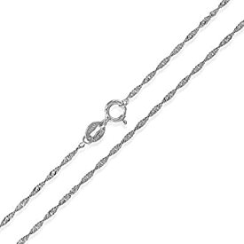 【中古】【輸入品・未使用】Sterling Silver 1.5mm Singapore Rope Chain Necklace, Choice of Colors and Size from 14 inch to 36 inch 商品カテゴリー: レディース ネッ