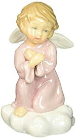 【中古】【輸入品・未使用】Cosmos 10423 Fine Porcelain Kneeling Angel Figurine, 4-1/4-Inch [並行輸入品]