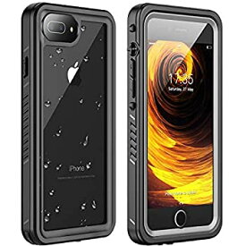 【中古】【輸入品・未使用】Huakay iPhone 7 Plus Waterproof Case, iPhone 8 Plus Waterproof Case Full Body Shockproof Sandproof Dirtproof IP68 Underwater Outdoor Wa