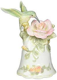 【中古】【輸入品・未使用】Cosmos 96149 Fine Porcelain Hummingbird with Rose Bell Figurine, 4-1/2-Inch [並行輸入品]
