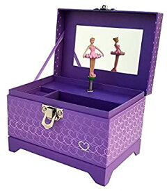 【中古】【輸入品・未使用】My Tiny Treasures Box Company Ballerina Music Box (Heart Ballerina Music Box - Purple) 商品カテゴリー: オルゴール [並行輸入品]