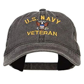 【中古】【輸入品・未使用】e4Hats.com US Navy Veteran Military Embroidered Washed Cap 商品カテゴリー: 帽子 [並行輸入品]